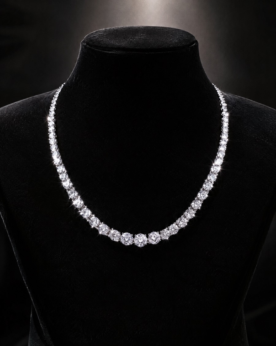 Collier rivière de diamants