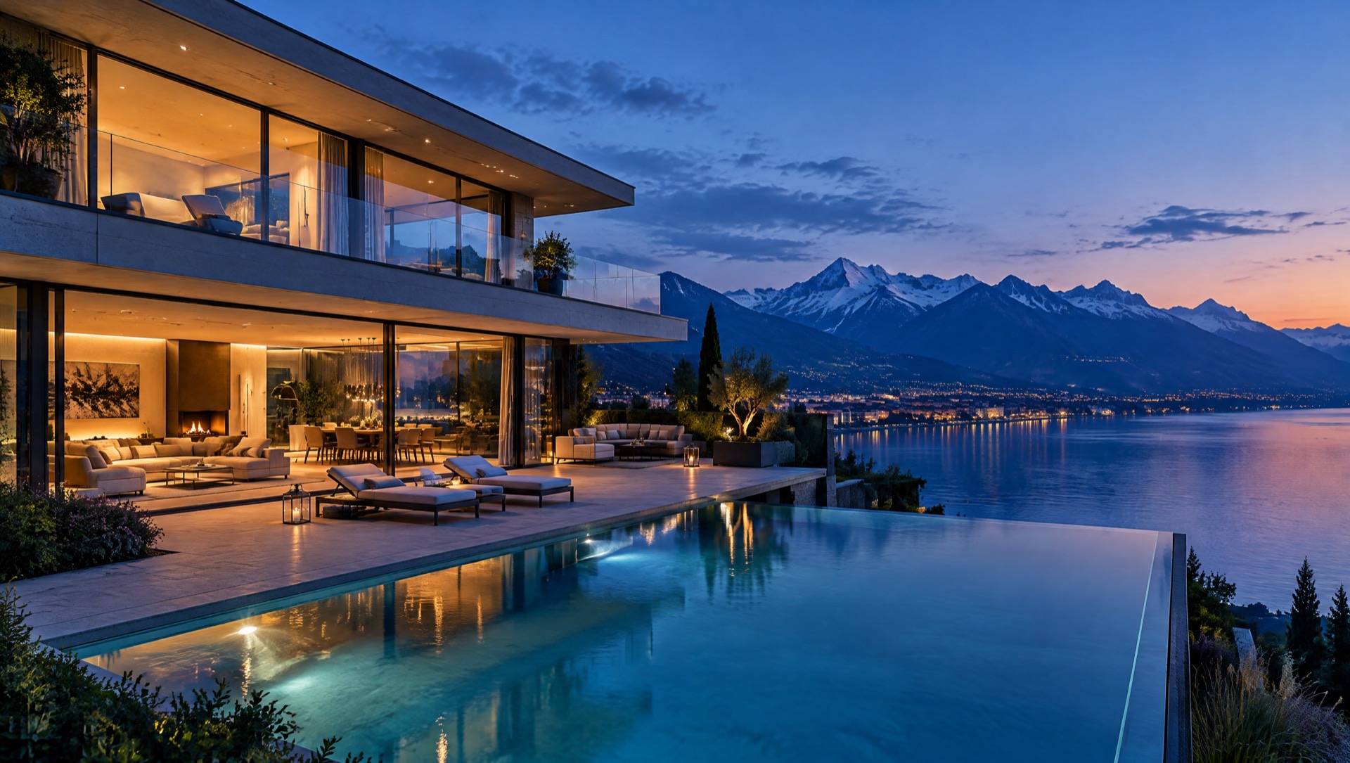 Villa du Lac, à Cologny